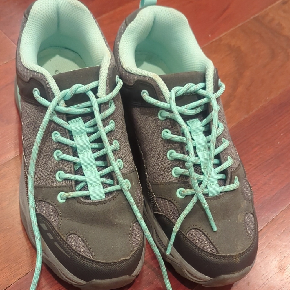 Eddie Bauer Mint Green and Gray Athletic Shoes with Sturdy Rubber Sole